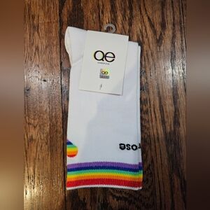 NWT Queer Eye Rainbow Choose Kindness Socks